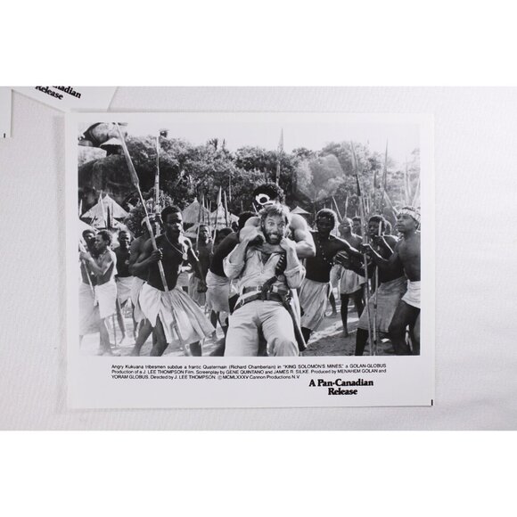 1985 King Solomons Mines Movie press kit + 6 photo sheets, Richard Chamberlain, - Picture 7 of 9